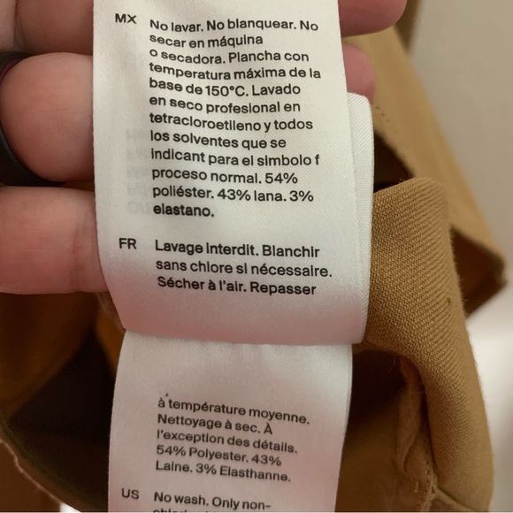 COS Womens wool blend utility shirt dress long L - Picture 11 of 12